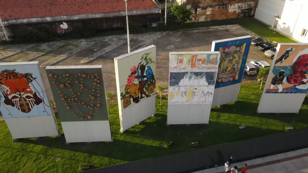 O monumento em homenagem à diáspora africana